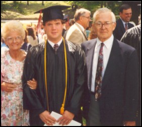 Ted and Betty at Warren's graduation